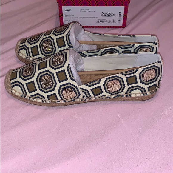 Tory Burch NWB Cecile Embellished Espadrille sz 9 - Picture 5 of 9